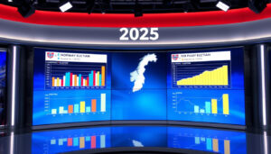 Siste meningsmåling 2025: Tall og trender fra NRK, TV2 og VG